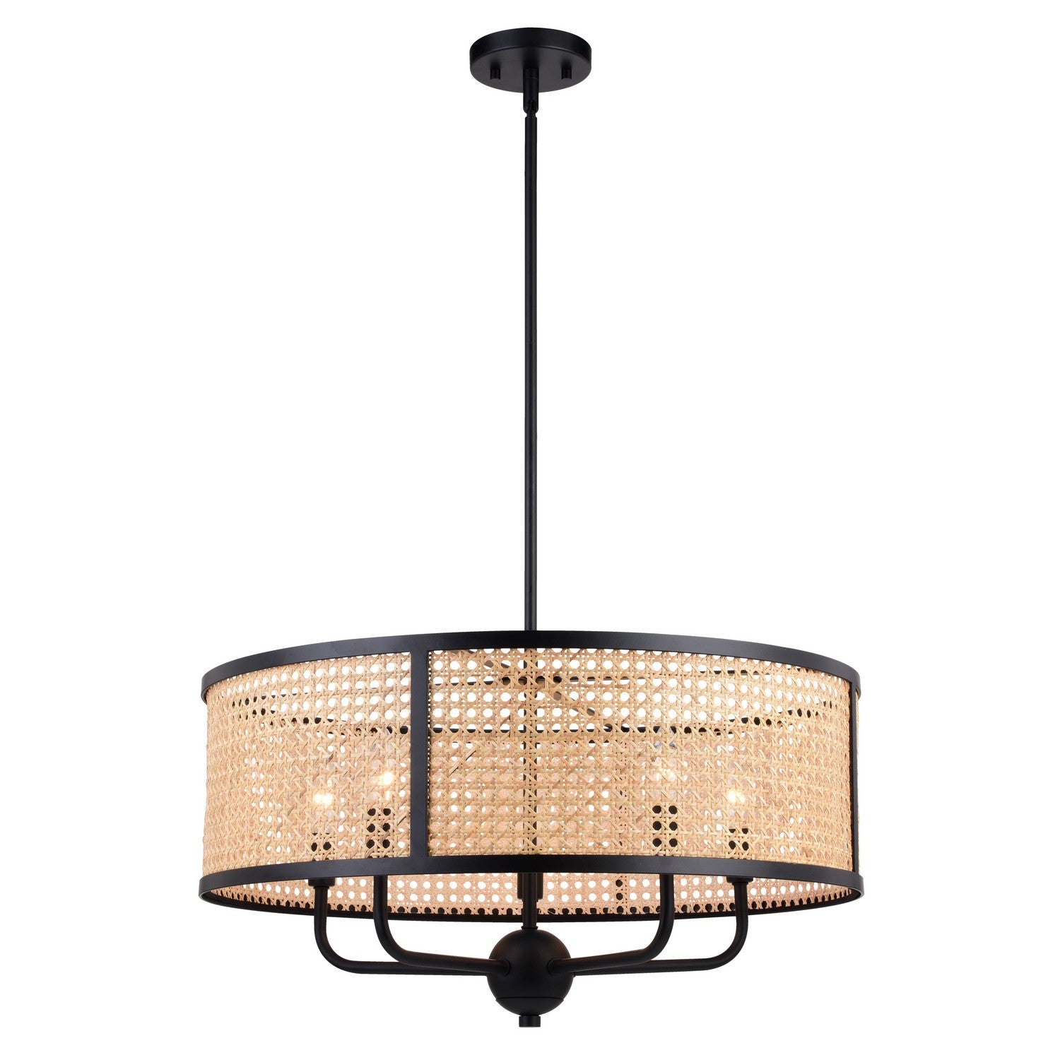 Vaxcel - P0395 - Five Light Pendant - Berens - Matte Black