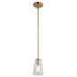 Vaxcel - P0397 - One Light Mini Pendant - Beverly - Muted Brass