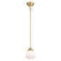 Vaxcel - P0402 - One Light Mini Pendant - Huntley - Natural Brass