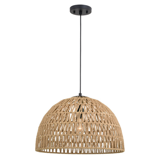 Vaxcel - P0405 - One Light Pendant - Nassau - Matte Black