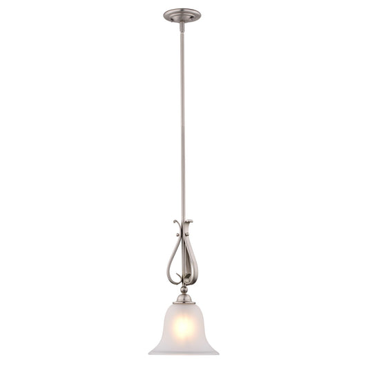 Vaxcel - P0415 - One Light Mini Pendant - Monrovia - Brushed Nickel