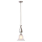 Vaxcel - P0415 - One Light Mini Pendant - Monrovia - Brushed Nickel