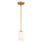 Vaxcel - P0427 - One Light Mini Pendant - Shelby - Natural Brass