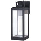 Vaxcel - T0566 - One Light Outdoor Wall Mount - Kinzie - Textured Black