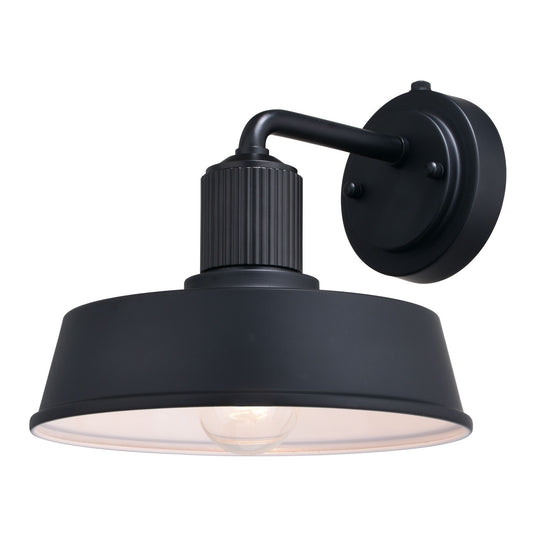 Vaxcel - T0750 - One Light Outdoor Wall Mount - Hammond - Matte Black and White