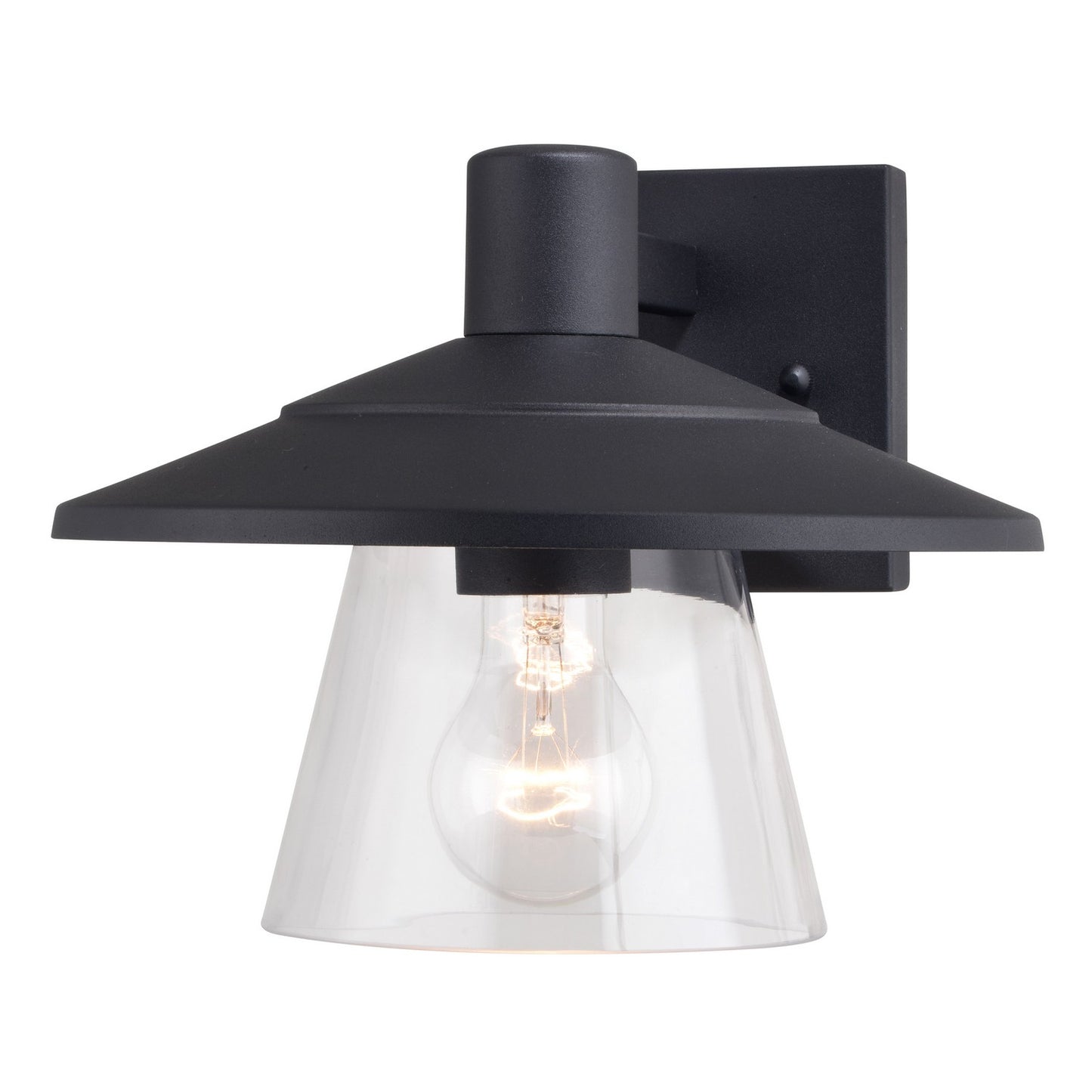 Vaxcel - T0752 - One Light Outdoor Wall Mount - Westport - Textured Black