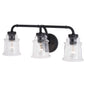 Vaxcel - W0350 - Three Light Vanity - Toledo - Matte Black