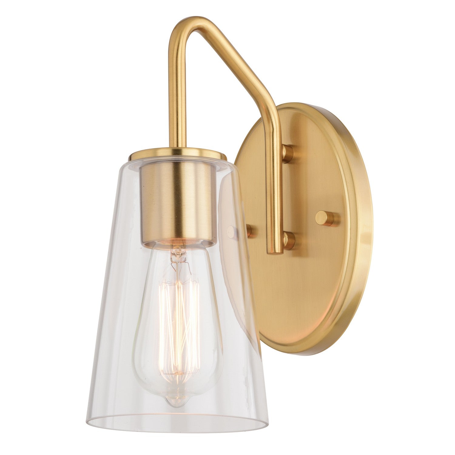 Vaxcel - W0443 - One Light Vanity - Beverly - Muted Brass