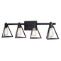 Vaxcel - W0446 - Four Light Vanity - Ravenna - Matte Black