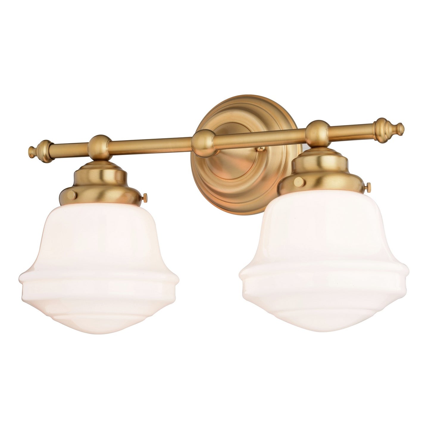 Vaxcel - W0452 - Two Light Vanity - Huntley - Natural Brass