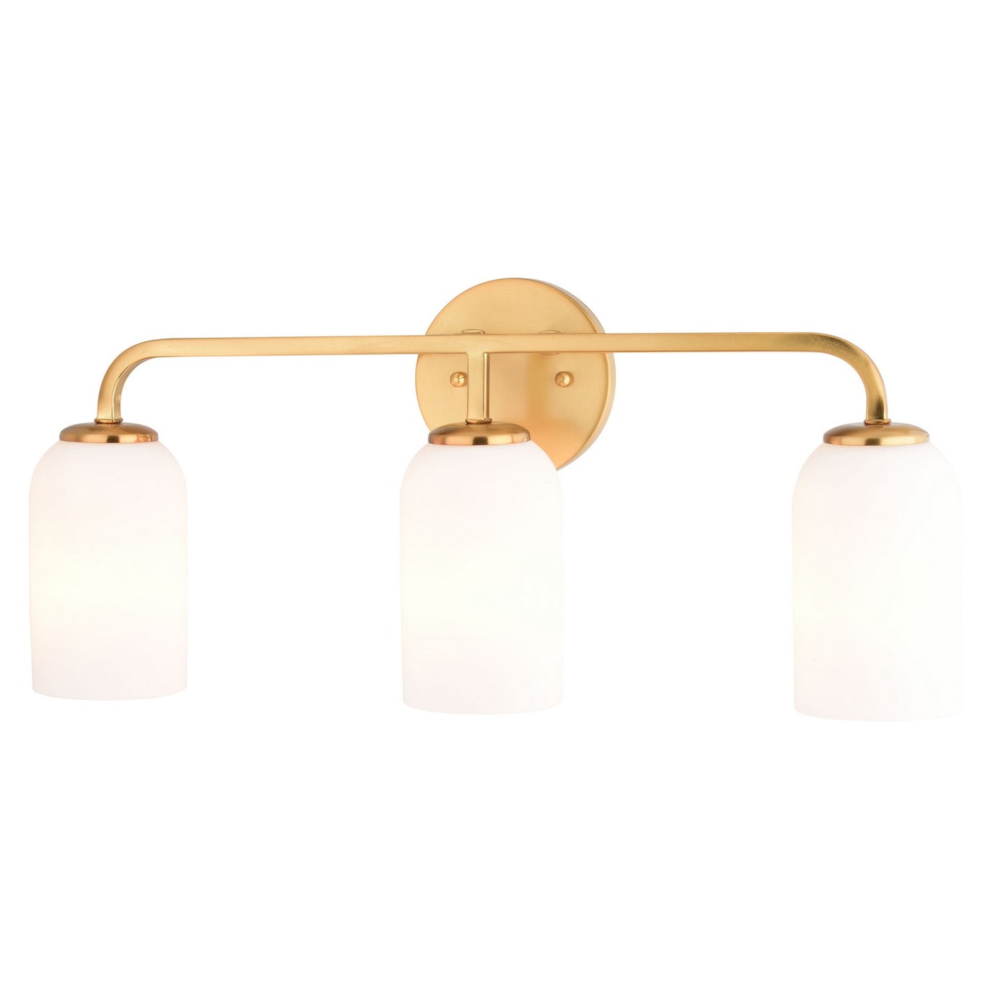 Vaxcel - W0484 - Three Light Vanity - Shelby - Natural Brass