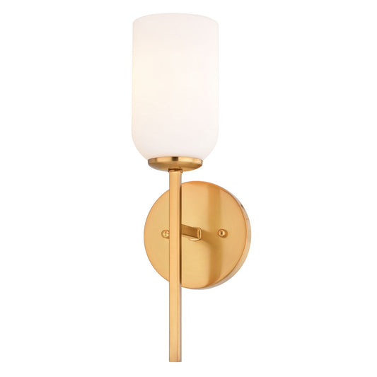 Vaxcel - W0485 - One Light Wall Sconce - Shelby - Natural Brass