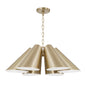 Capital Lighting - 354961MA - Six Light Pendant - Leo - Matte Brass