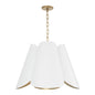 Capital Lighting - 355441RE - Four Light Pendant - Maeve - Matte Brass and White
