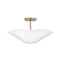 Capital Lighting - 355442RE - Four Light Pendant - Maeve - Matte Brass and White