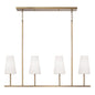 Capital Lighting - 855241AD-550 - Four Light Island Pendant - Averitt - Aged Brass