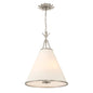 Crystorama - 564-SA - Four Light Pendant - Broche - Antique Silver