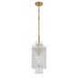 Crystorama - ACK-921-AG - One Light Pendant - Ackerly - Aged Brass
