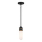 Crystorama - CAP-8511-MK-TG - LED Mini Pendant - Capsule - Matte Black + Textured Gold
