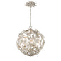 Crystorama - MSL-314-SA - Four Light Pendant - Marselle - Antique Silver