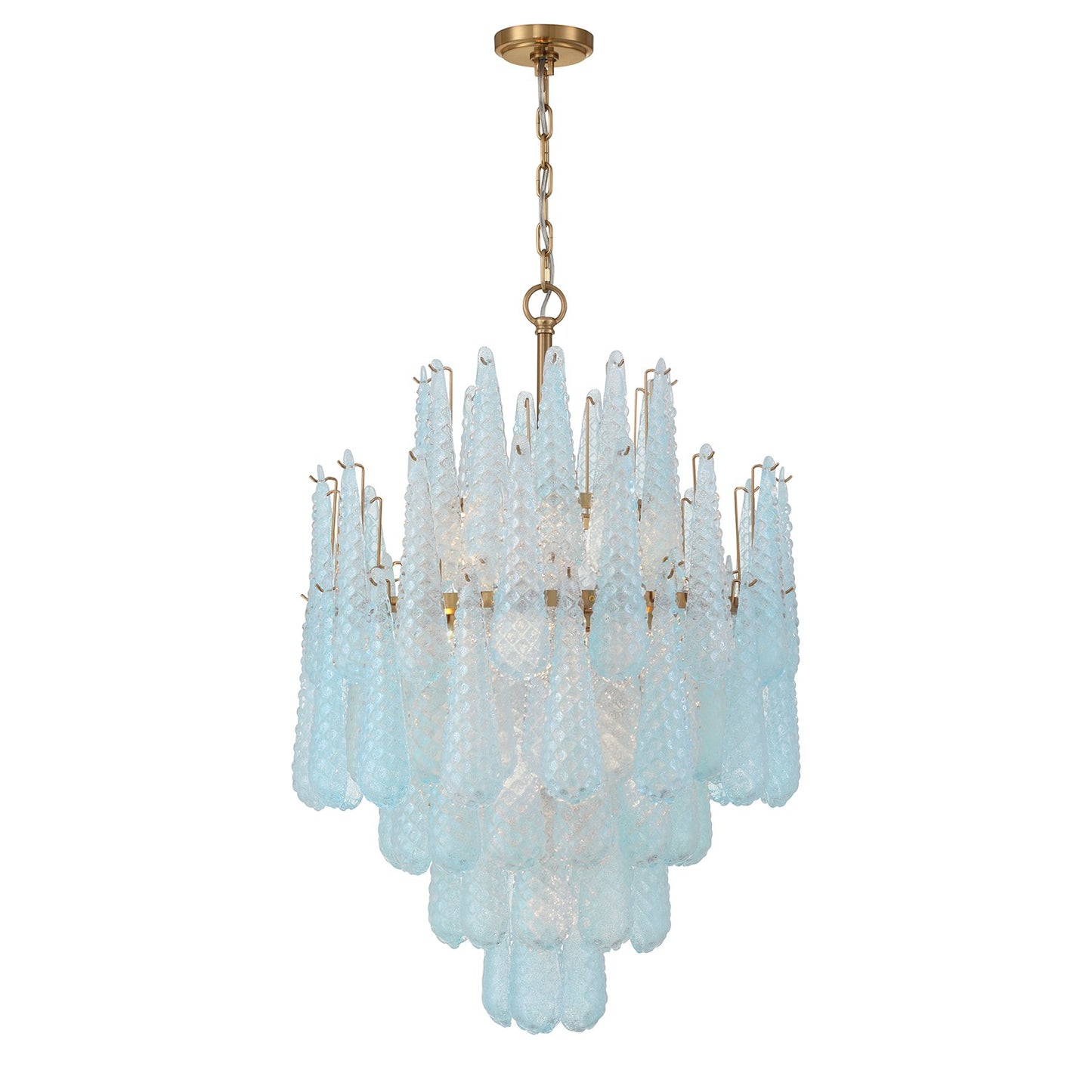 Crystorama - OLL-6006-AG-BL - 16 Light Chandelier - Ollie - Aged Brass