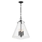 Crystorama - VSS-7018-MK - Four Light Pendant - Voss - Matte Black