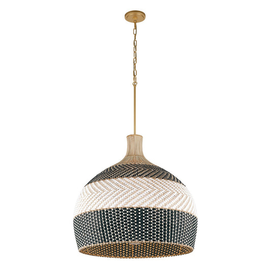 Crystorama - ZAN-9006-SG-MK - Six Light Pendant - Zanzibar - Soft Gold