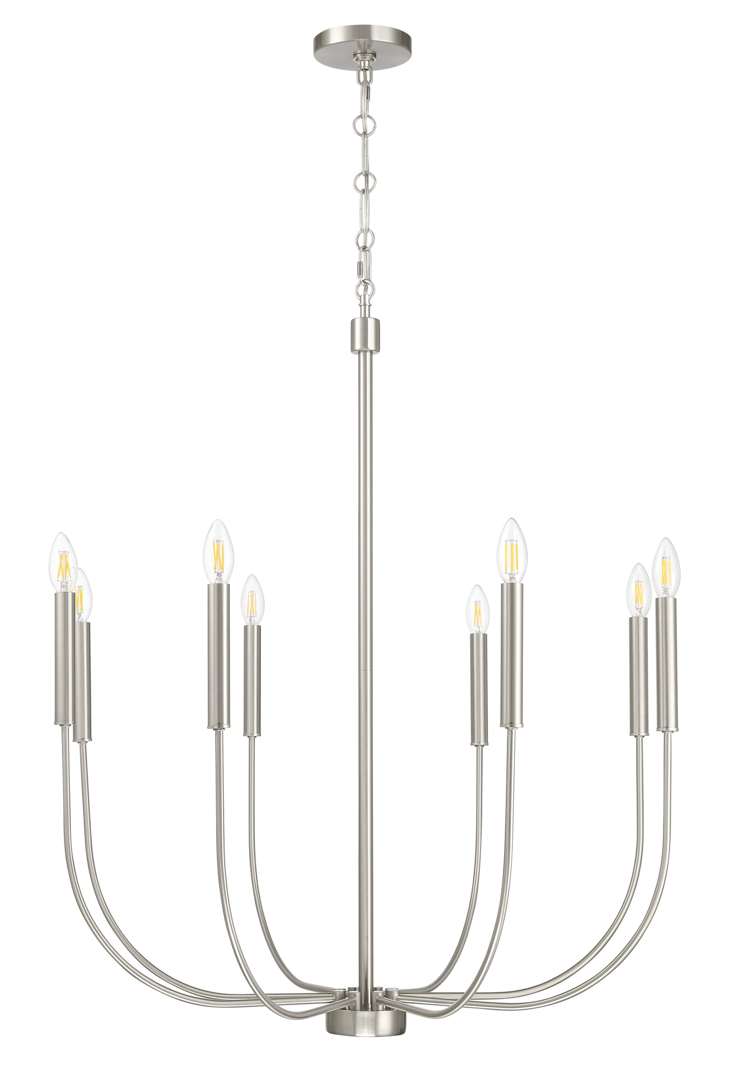 Craftmade - 59828-BNK - Eight Light Chandelier - Traci - Brushed Polished Nickel