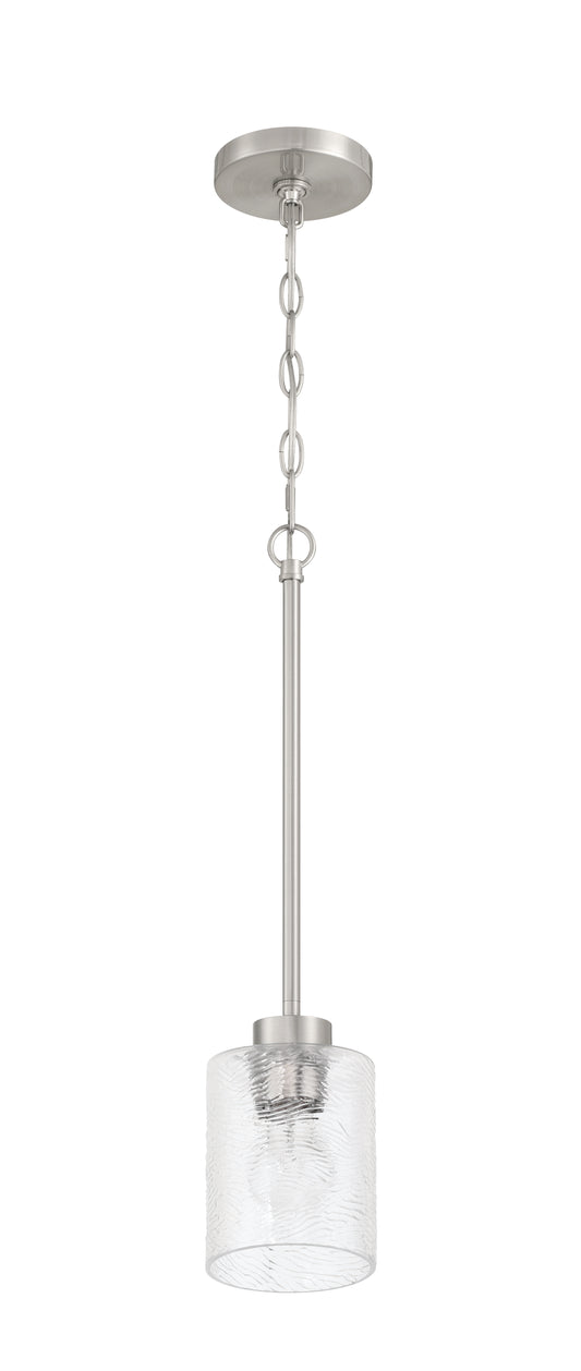 Craftmade - 60291-BNK - One Light Mini Pendant - Lyndsey - Brushed Polished Nickel