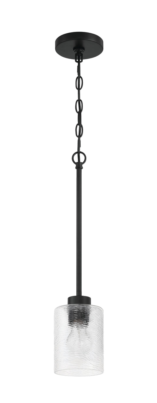 Craftmade - 60291-FB - One Light Mini Pendant - Lyndsey - Flat Black