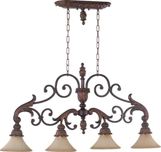 Quorum - 6330-4-88 - Four Light Island Pendant - Madeleine - Corsican Gold