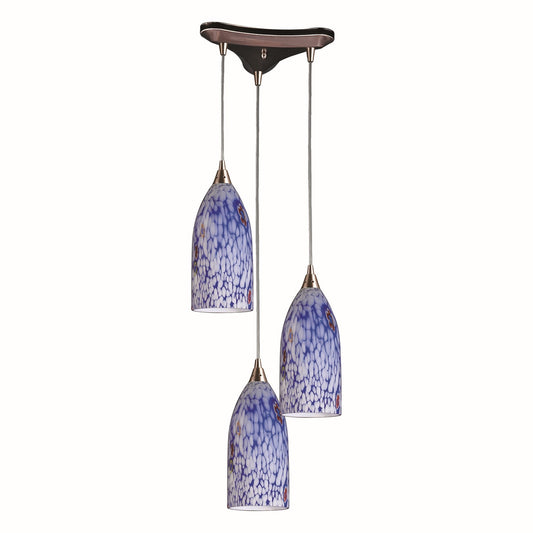 ELK Home - 502-3BL - Three Light Pendant - Verona - Satin Nickel