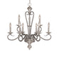 Millennium - 519-SN/SM - Nine Light Chandelier - Devonshire - Satin Nickel/Silvermist