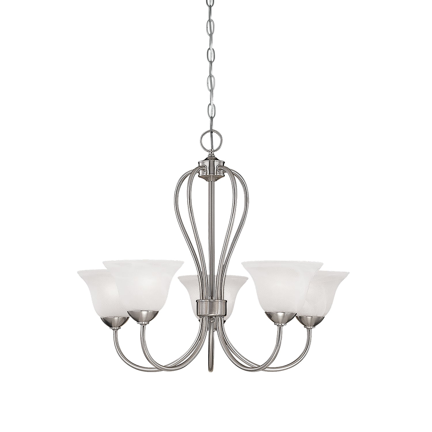 Millennium - 75-SN - Five Light Chandelier - Main Street - Satin Nickel