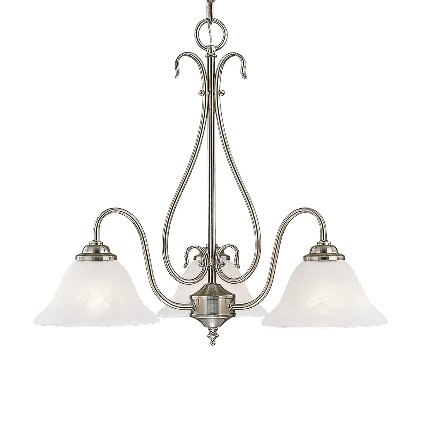 Millennium - 793-SN - Three Light Chandelier - Satin Nickel