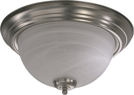 Quorum - 3066-15-65 - Three Light Ceiling Mount - 3066 Ceiling Mounts - Satin Nickel