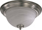 Quorum - 3066-15-65 - Three Light Ceiling Mount - 3066 Ceiling Mounts - Satin Nickel