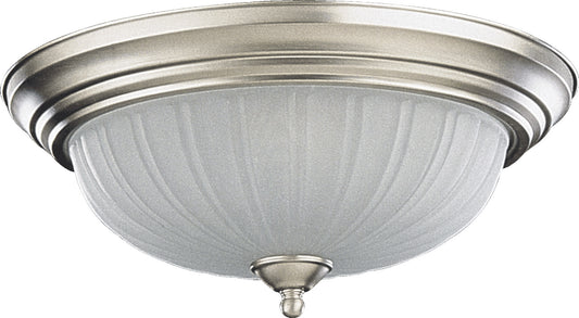 Quorum - 3074-15-65 - Three Light Ceiling Mount - 3074 Ceiling Mounts - Satin Nickel