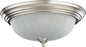 Quorum - 3074-15-65 - Three Light Ceiling Mount - 3074 Ceiling Mounts - Satin Nickel