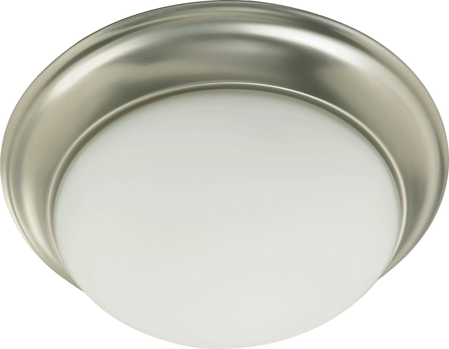 Quorum - 3507-11-65 - One Light Ceiling Mount - 3507 Satin Opal Ceiling Mounts - Satin Nickel