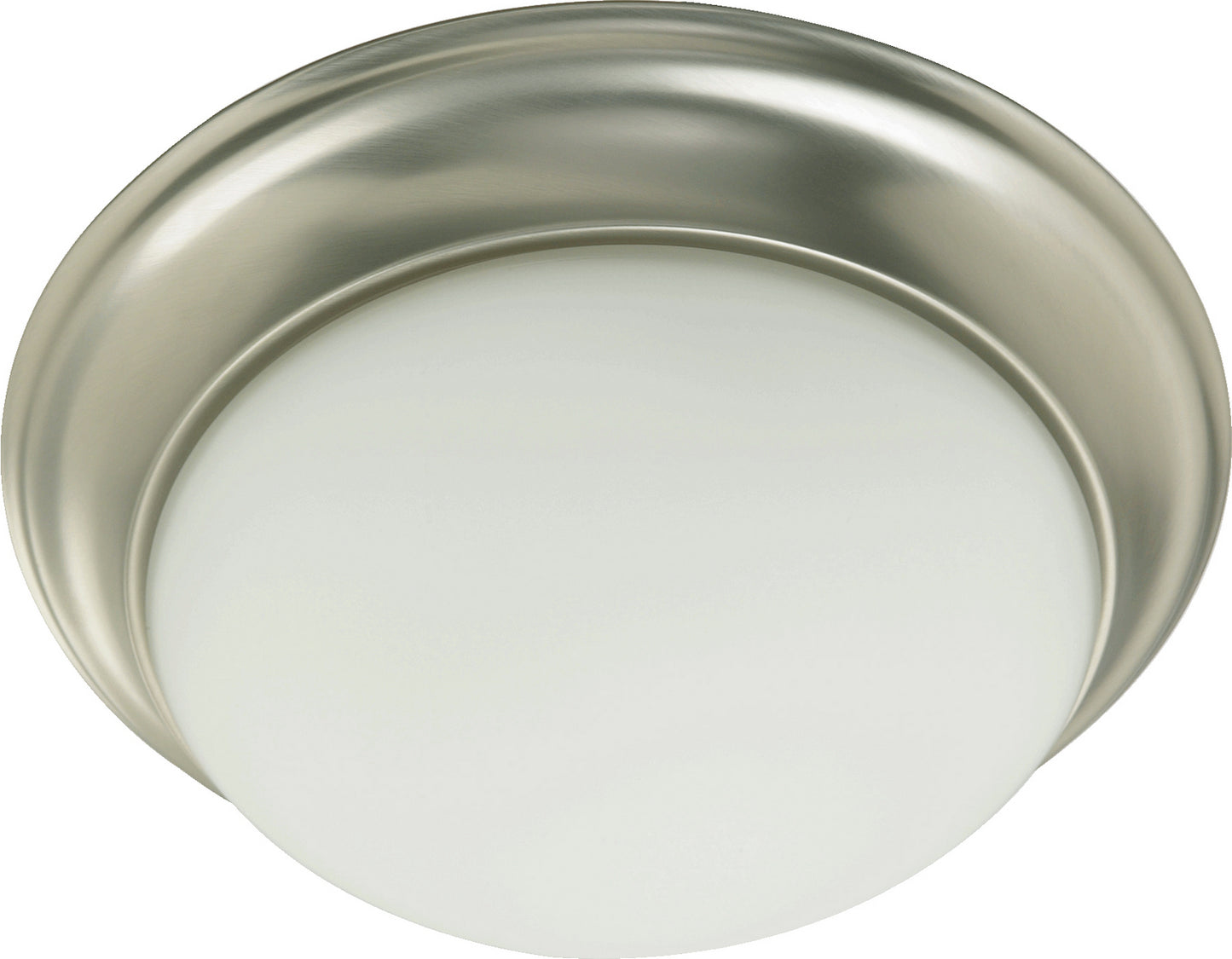 Quorum - 3507-14-65 - Two Light Ceiling Mount - 3507 Satin Opal Ceiling Mounts - Satin Nickel