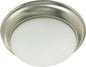 Quorum - 3507-14-65 - Two Light Ceiling Mount - 3507 Satin Opal Ceiling Mounts - Satin Nickel