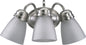 Quorum - 5403-3-165 - Three Light Wall Mount - 5403 Lighting Series - Satin Nickel