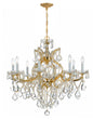 Crystorama - 4409-GD-CL-S - Nine Light Chandelier - Maria Theresa - Gold