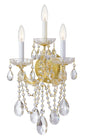 Crystorama - 4423-GD-CL-S - Three Light Wall Sconce - Maria Theresa - Gold