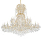 Crystorama - 4460-GD-CL-SAQ - 37 Light Chandelier - Maria Theresa - Gold
