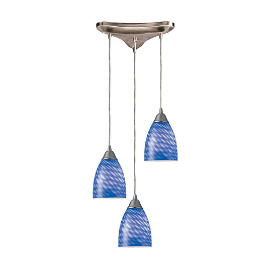ELK Home - 416-3S - Three Light Pendant - Arco Baleno - Satin Nickel