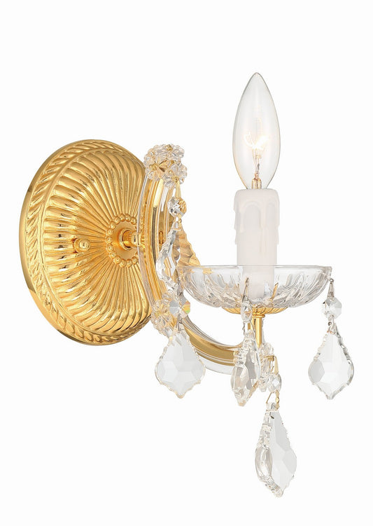 Crystorama - 4471-GD-CL-MWP - One Light Wall Sconce - Maria Theresa - Gold