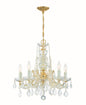 Crystorama - 4476-GD-CL-SAQ - Five Light Chandelier - Maria Theresa - Gold