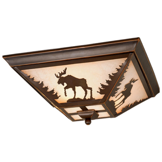 Vaxcel - CC55614BBZ - Three Light Flush Mount - Yellowstone - Burnished Bronze